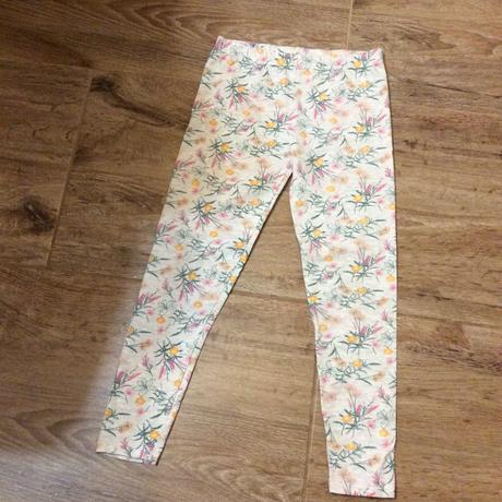 Bavlněné legíny s kytičkami, primark,128