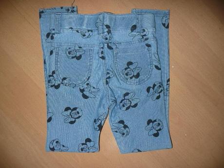 4x kalhoty treginy vel 5-7 let hubené minnie, h&m,122