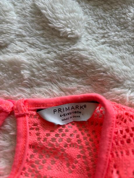 Tunika krajková /  letní plavkový - v.4/5 let, primark,110