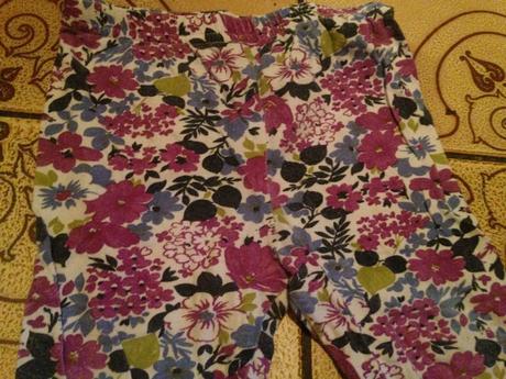 Dívčí legíny květy, m&co,86