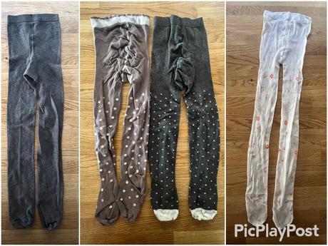 2 pack punčocháče puntíkaté vel. 116, 116