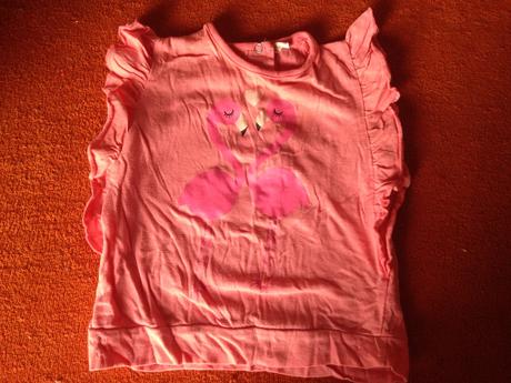 Dívčí tričko plameňáci, srdíčko vel. 80 - 86, 80