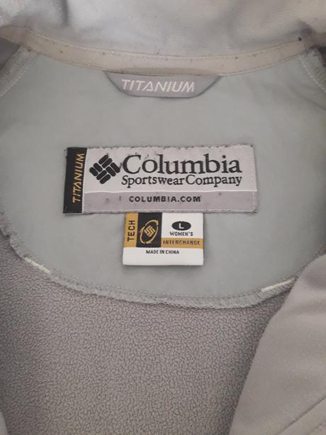 Krémová softshellová bunda columbia vel.l, columbia,l