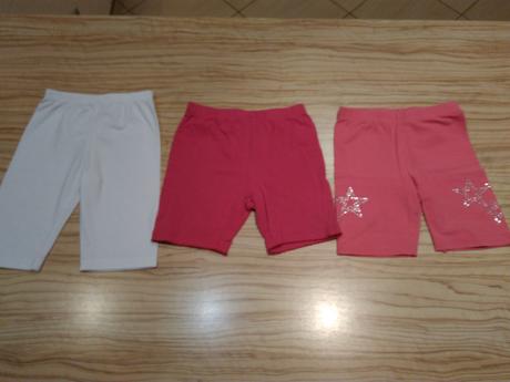 2 x legínové kraťasy, okay, vel 110, okay,110