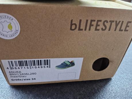 Barefoot kožené celoroční boty, velikost 34, 34