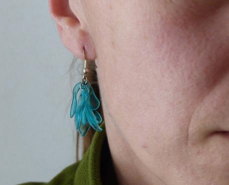 Naušnice z petlahví - modré,