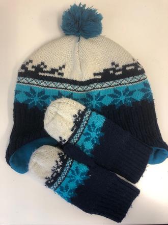 Zimní souprava čepice a rukavice h&m, h&m,116