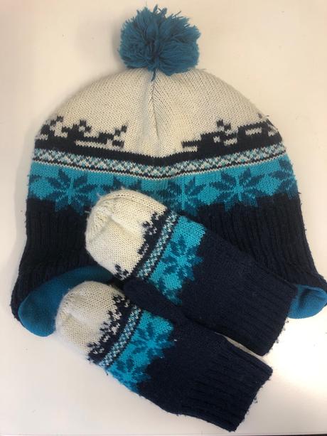 Zimní souprava čepice a rukavice h&m, h&m,116