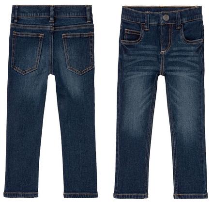 Klučičí džíny tmavě modré rifle slim fit vel. 116, lupilu,116