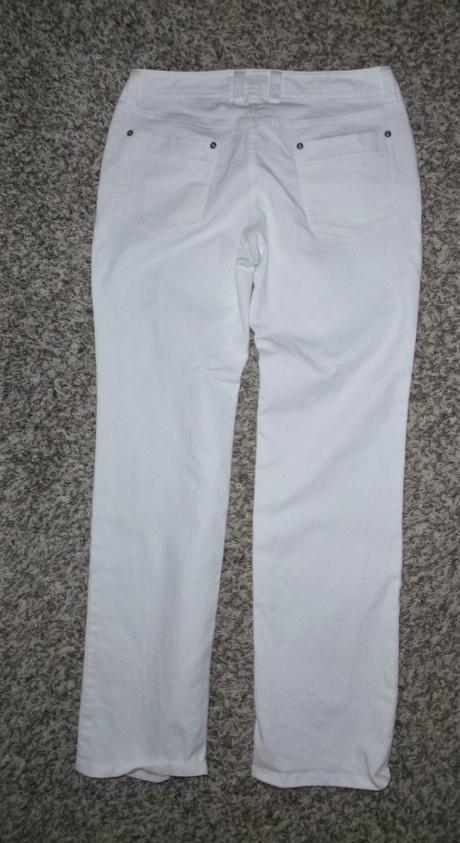 Bílé rovné džíny - vel.l, l