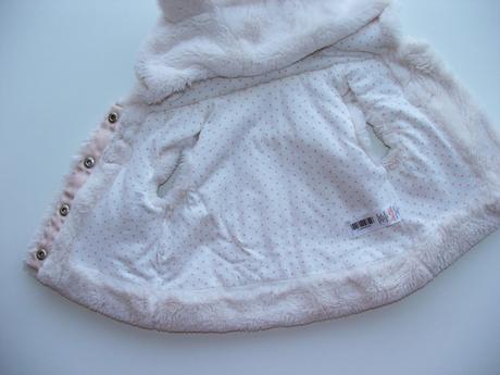 M185 chlupatá dívčí vesta s kapucí vel. 62, nutmeg,62