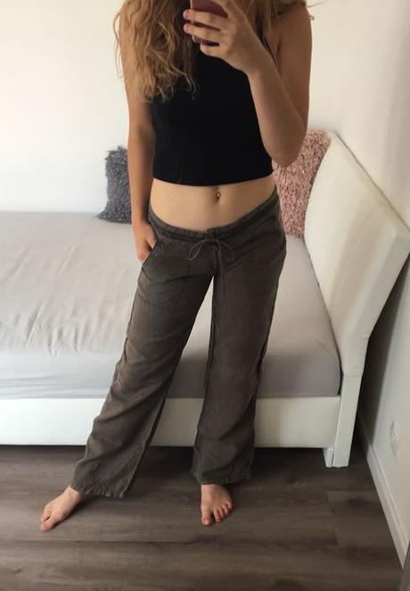 Dámské letní lněné kalhoty, vel. xs - s, s