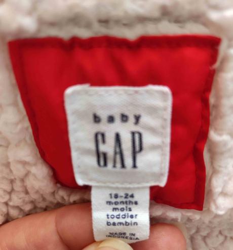 Dětská prošívaná vesta gap vel. 92, gap,92