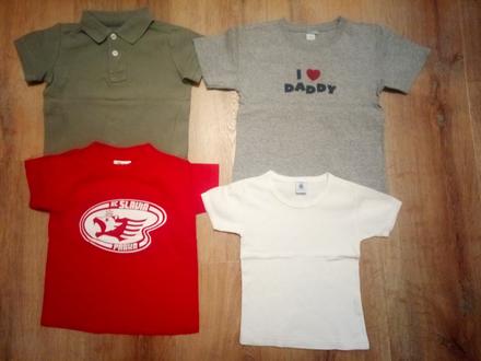 3 x tričko, vel 104, petit bateau, ham..., h&m,104