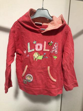 Červená mikina s lolou, 98