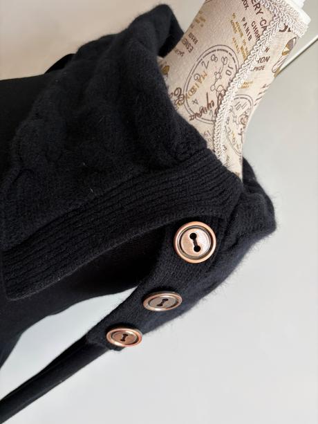 Černé dlouhé pletené šaty ve velikosti xs z orsay, orsay,xs