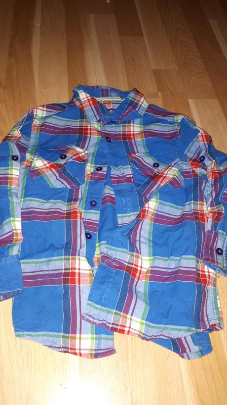 Kostkovaná košile vel 110, tu,110