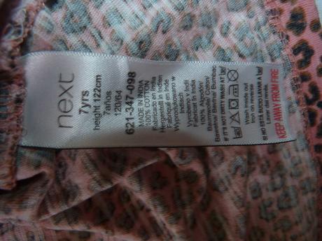 Bavlněné tričko vel. 7 let, next,122