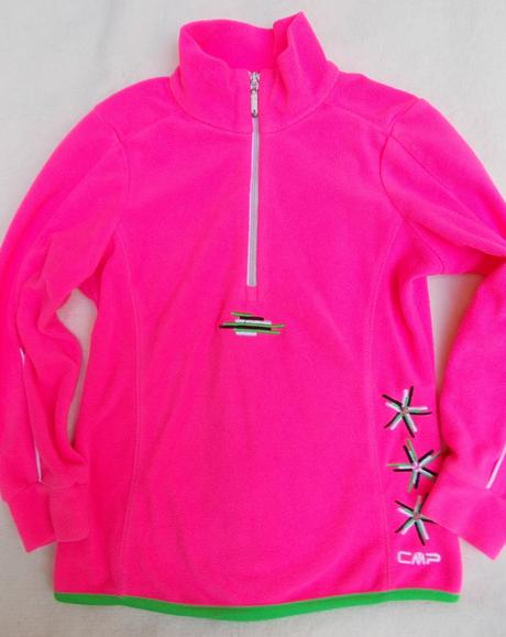 Fleecová neon mikina, cmp,104