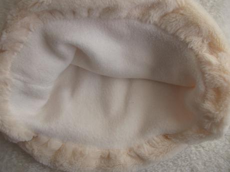 Pudrové dívčí šaty z umělé kožešinky annie, 68