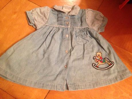 Dívčí šaty medvídek na houpacím koni vel. 74 - 86, 74