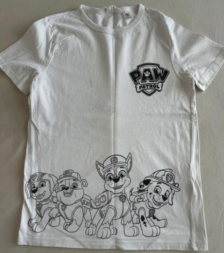 Tričko tlapková patrola, h&m,134