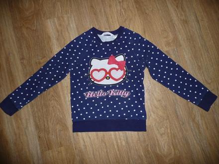 Mikina s kitty od h&m na 6-8l- vel.122/128, h&m,122