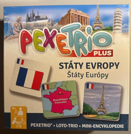 Pexetrio státy evropy a státy světa dvě krabice, 