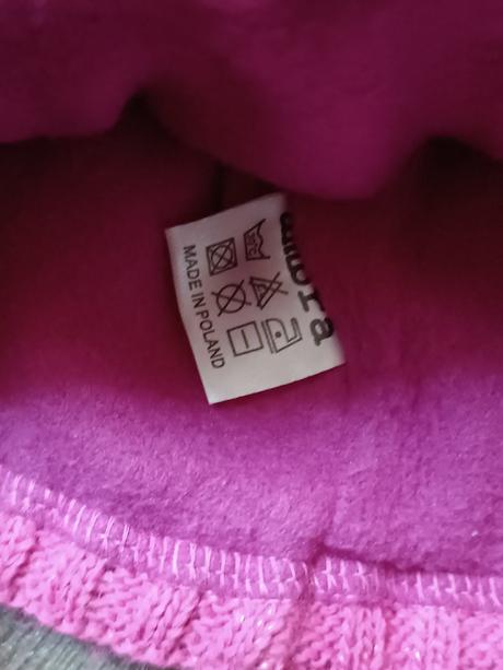 Dívčí zimní čepice ambra + rukavice, vel. 80/86, 80