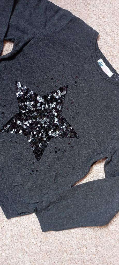 Slabší svetřík zn."h&m" vel."122-128", h&m,122