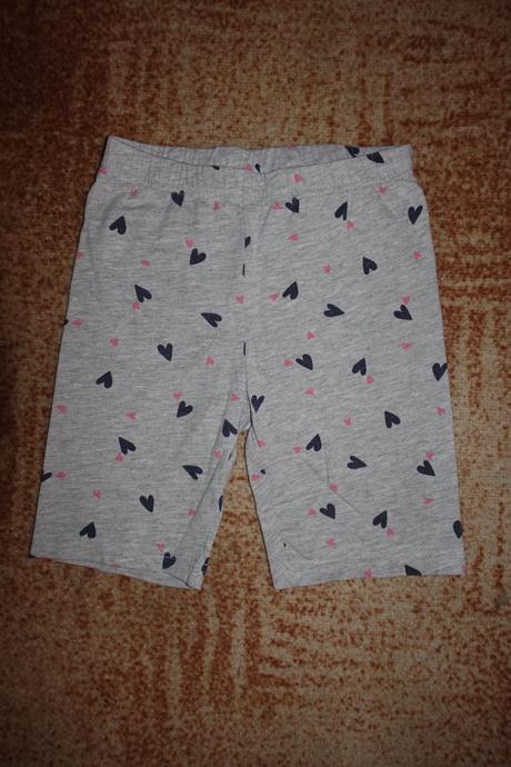 Krátké legíny se srdíčky vel. 128, kik,128