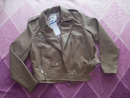 Béžová biker bunda vel. xxl - n.o.v.á s visačkou, xl / xxl