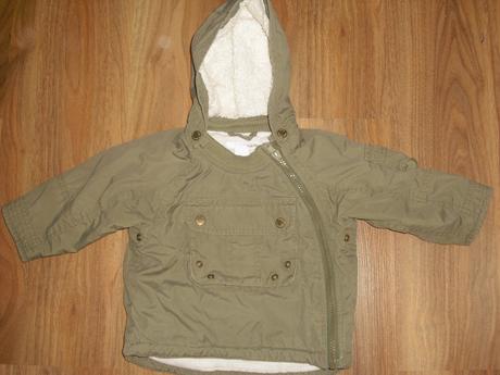 Zateplená bunda, h&m,74