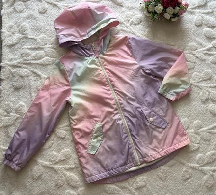 Bunda jaro/podzim duhová - v.7/8 let, f&f,128