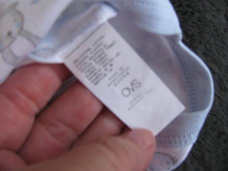 Kojenecké modrobílé body tílko se zvířátky, ovs,86