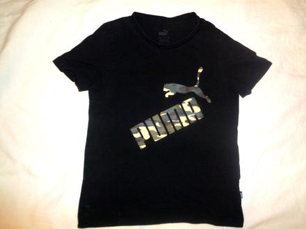 Černé bavlněné tričko puma 9-10 let, puma,140