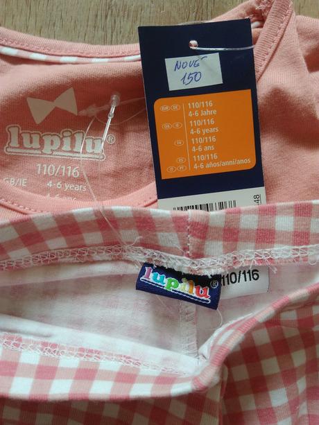 2 x pyžamo, lupilu, vel 110/116, nová, lupilu,116