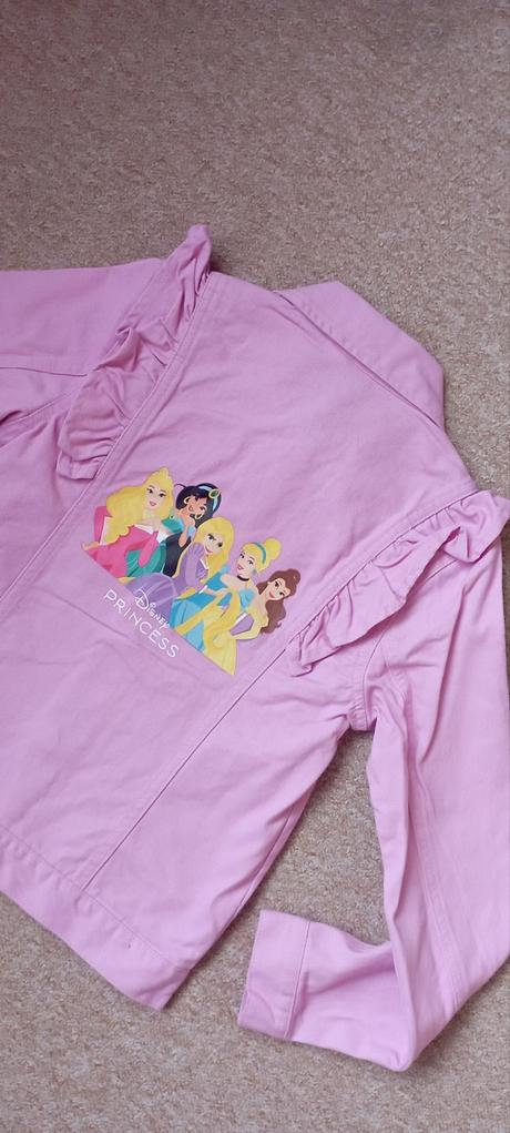 Riflová bunda zn."disney princess" vel."134", disney,134