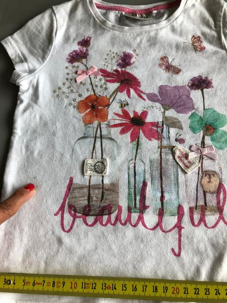 Tričko+legíny kytky motýl mašle next lindex 4-5let, next,110