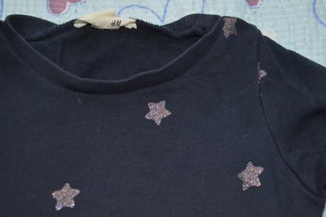 Elegantní bavlněný svetřík s hvězdičkami, h&m,110