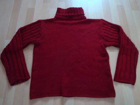 Svetr zimní, dámský - vínový, vel. l, l