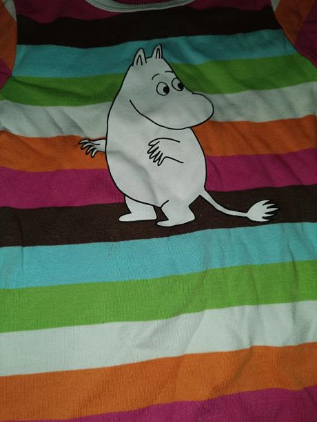 Pruhované tričko moomin, mumík 104 lindex, next,104