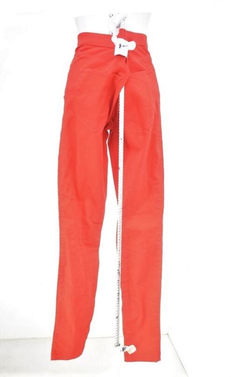 Červené jeggíny - vel.l-max.xl, h&m,l