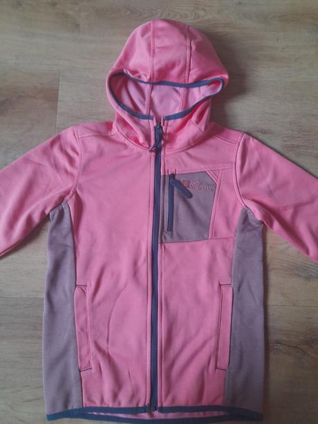 2x funkční mikina jack wolfskin, vel 140, top stav, jack wolfskin,140