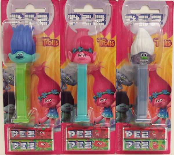 Dávkovač na bonbony PEZ Trollové, narazili jste na ně?