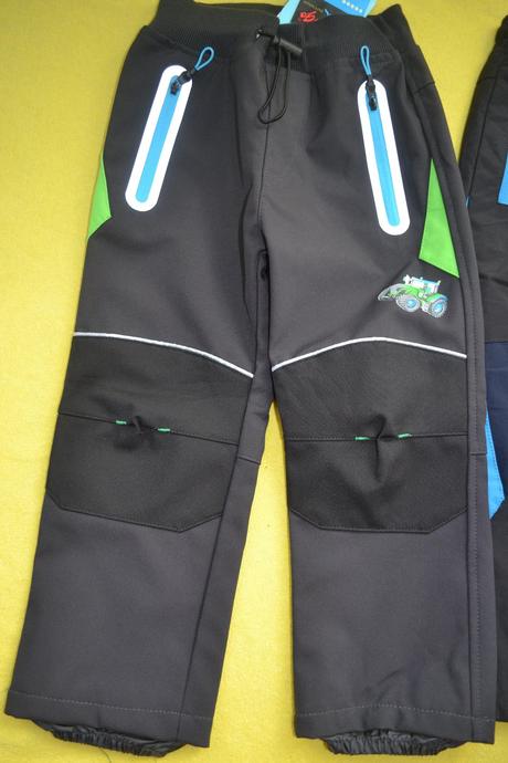 2x softshellové a šusť.kalhoty zimní a podz., kugo,98