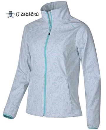 Bílá softshellová bunda zeštíhlující vel. s, s