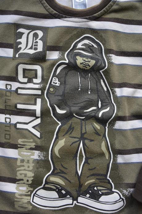 Pruhovaná mikina s drsňákem, c&a,122