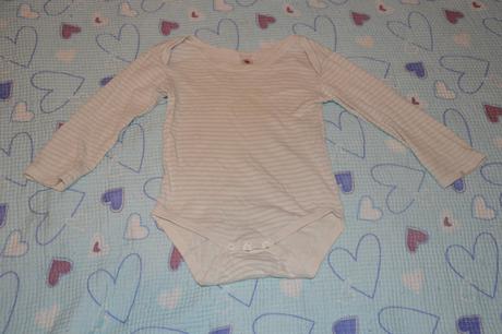 Bavlněné body dlouhý rukáv prouhaté, c&a,92