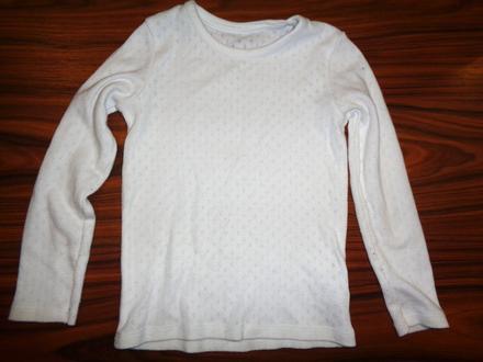 Bílé tričko se vzorem, marks & spencer,110